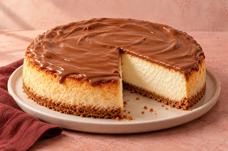 tarta de queso Chocolate Milka